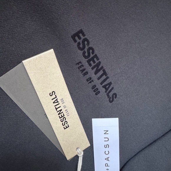 Fear Of God Essentials Stretch Limo Black 2 Piece Set FW22 - Picture 6 of 7